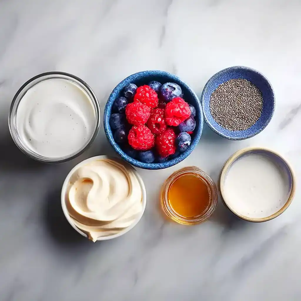Whipped Chia Pudding 4 whipped chia pudding ingredients
