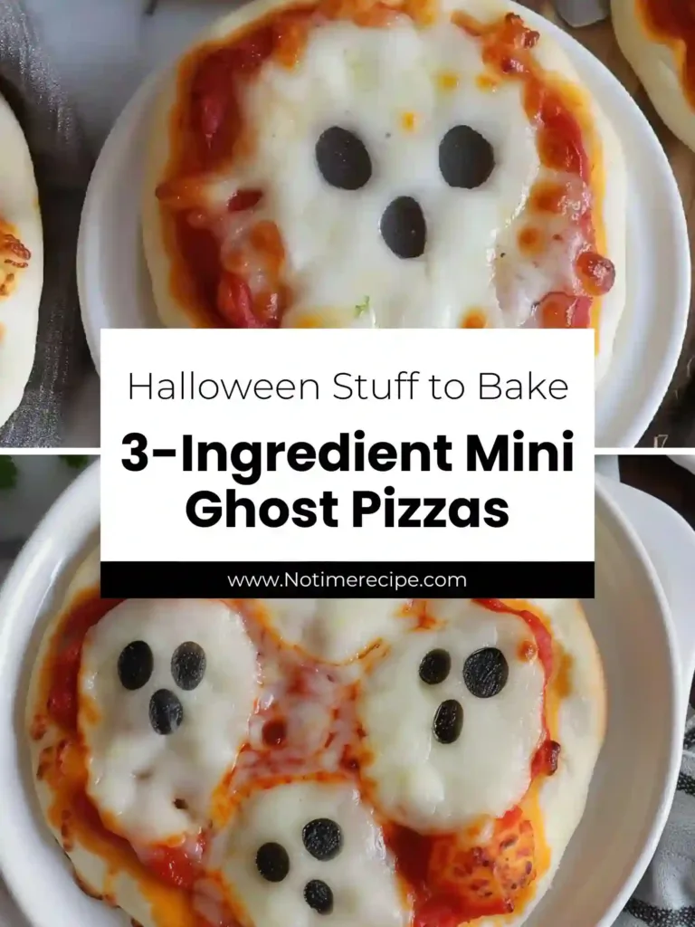 3-Ingredient Mini Ghost Pizzas You Can Make in 30 Minutes 3 Pin 3 ingredient mini ghost pizzas you can make in 30 minutes