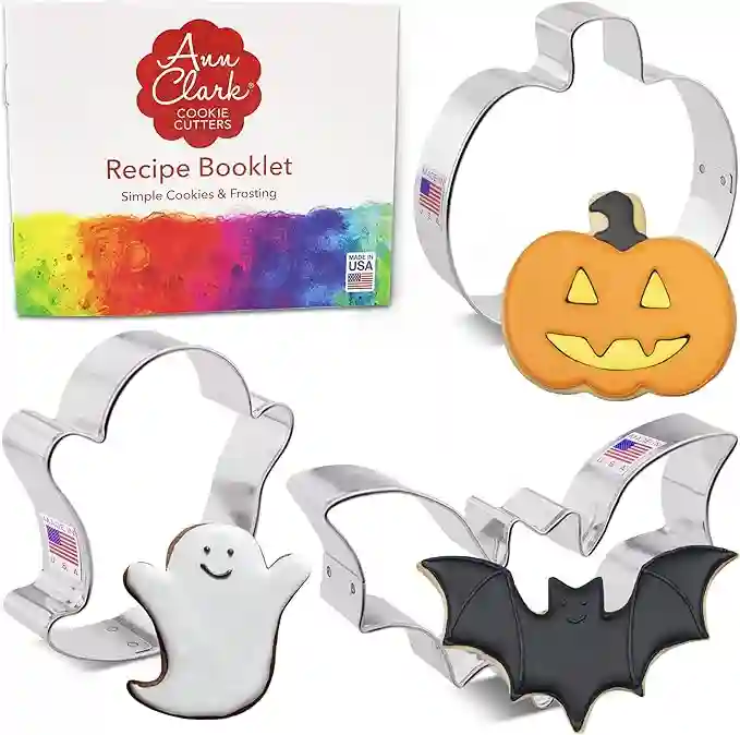 Easy Mini Halloween Pizza 3 halloween cookie cutters 3 pc set made in usa by ann clark pumpkin ghost bat