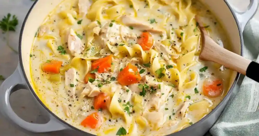 Easy Creamy Chicken Noodle Soup: The Coziest One Pot Comfort Food 1 easy creamy chicken noodle soup